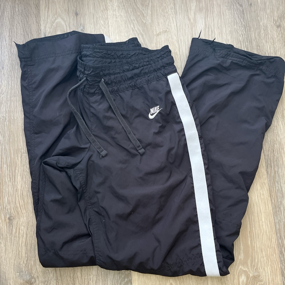 Nike Black Joggers with White Accent
